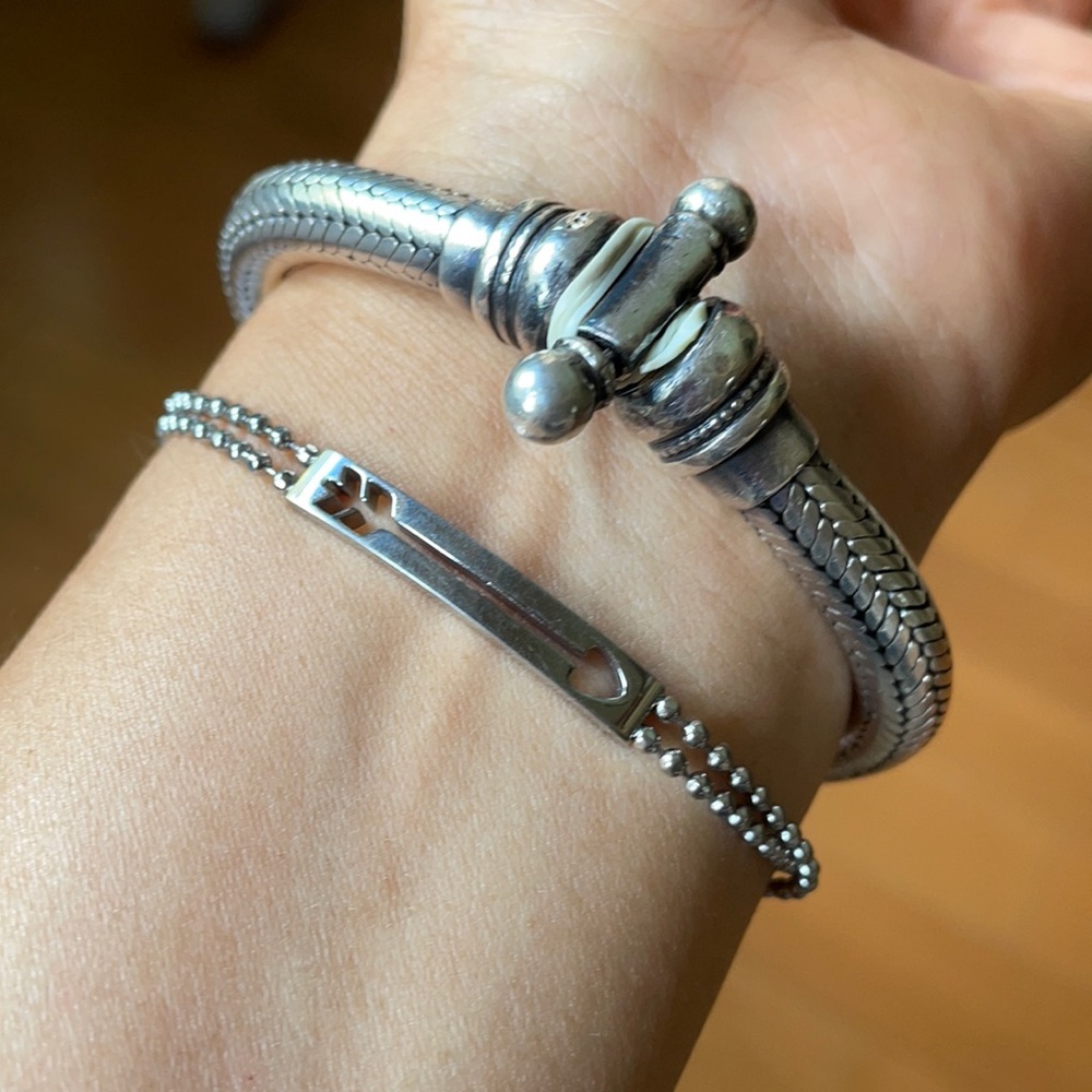 Fossil silver bracelet